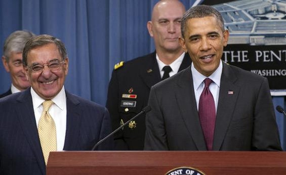 Leon Panetta and Barack Obama